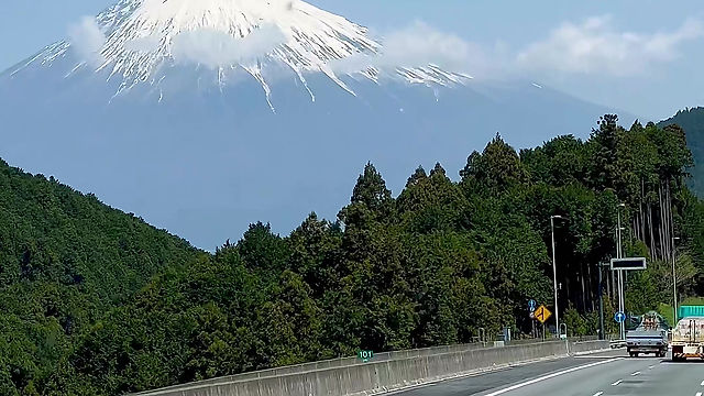 japan - mount fuji from freeway 01